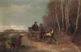 Józef Brodowski, Z wiatykiem, olej, płótno