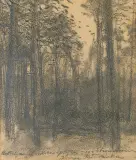 Józef Chełmoński, Las - studium do Głuszca