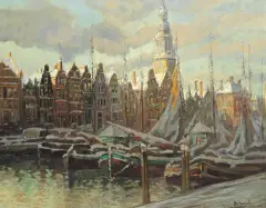 Otto Hamel, Amsterdam, olej, płótno