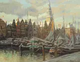 Otto Hamel, Amsterdam, olej, płótno
