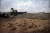 Jan Styka, Pejzaż z Racławic, olej, płótno