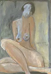 Joanna Sarapata, Akt, 1998, pastel, papier