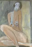 Joanna Sarapata, Akt, 1998, pastel, papier