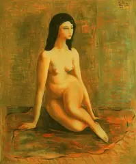 Akt by Moïse Kisling, olej, płótno, offered Nov 2000