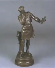 Płatnerz by Henryk Kossowski, brąz patynowany, sold Oct 2000