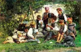 Władimir Jegorowicz Makowski, Decydujące rozdanie, olej, deska