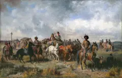 Józef Brandt, Pochód Lisowczyków, olej, płótno