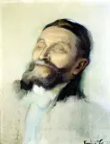 Konrad Krzyżanowski, Portret Hr. A.M., olej, płótno