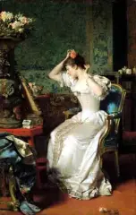 Władysław Czachórski, Przed balem, 1887, olej, płótno