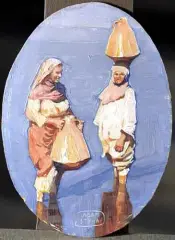 Adam Styka, Egipcjanki z dzbanami, olej, tektura