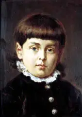 Jan Matejko, Portret chłopca, olej, deska