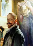 Jacek Malczewski, Autoportret, olej, płótno