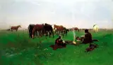 Józef Brandt, Tabuńczycy przy ognisku