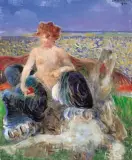 Jacek Malczewski, Chimera, olej, tektura