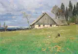 Gertrud Staats, Pejzaż z Karkonoszy, olej, płótno