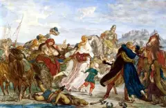 Henryk Rodakowski, Hetman Koniecpolski uwalnia jeńców z niewoli ..., mieszana