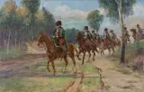 Kazimierz Pułaski, Oddział huzarów, olej, płótno