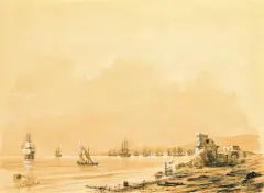 Port w Teodozji na Krymie by Iwan Konstantinowicz Ajwazowski, mieszana, sold Mar 1999