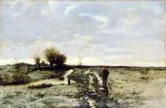 Roman Kochanowski, Przedwiośnie, olej, płótno