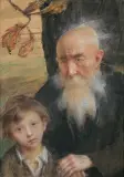Teodor Axentowicz, STAROŚĆ I MŁODOŚĆ, po 1920, mieszana
