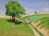 Jadwiga Tetmajer-Naimska, Powrót z pola, olej, płótno
