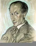 Portret Stanisława Bielatowicza by Stanisław Ignacy Witkiewicz, pastel, papier, offered Dec 1998
