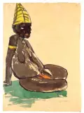 Emil Nolde, Kobieta z Papui; z cyklu Tubylcy (Eingeborenen)