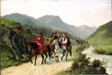 Józef Jaroszyński, Powrót z jarmarku, olej, płótno