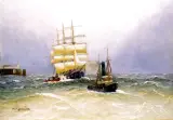 Alfred Jensen, Wejście czteromasztowca do portu