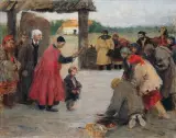 Teodor Axentowicz, Święcone, olej, płótno