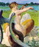 Allegro by Jacek Malczewski, olej, tektura, sold Oct 1998