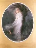 Witold Pruszkowski, Zaduszki, 1889, pastel, tektura