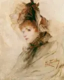 Franciszek Żmurko, Portret damy w kapeluszu