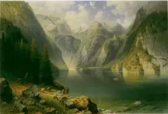 Nad Konigsee by Daniel Samogyi, olej, płótno, sold Mar 1998