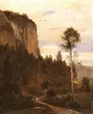 Henryk Grabiński, Skały w Ojcowie, olej, płótno