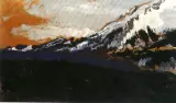 Leon Wyczółkowski, Tatry, olej, tektura