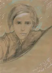 Portret młodzieńca by Stanisław Ignacy Witkiewicz, 1934, pastel, papier, offered Dec 1997