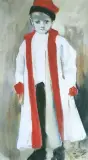 Portret chłopczyka w krakowskiej sukmanie by Julian Fałat, akwarela, papier, offered Oct 1997