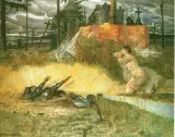 Scena symboliczna by Jacek Malczewski, olej, tektura, sold Jun 1997