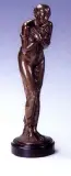 Zmarznięta by Hans Hubert Dietzsch-Sachsenchausen, brąz patynowany, sold Mar 1997