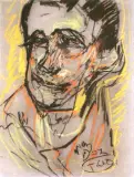 Portret mężczyzny by Stanisław Ignacy Witkiewicz, pastel, papier, sold Mar 1997