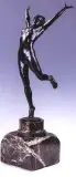 W słońcu by Hans Hubert Dietzsch-Sachsenchausen, brąz patynowany, sold Mar 1997