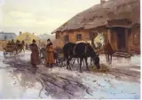 Czesław (I. Zygmuntowicz) Wasilewski, Zimą w małym miasteczku