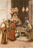 Enrico Tarenghi, Sprzedawca garnków, akwarela, papier
