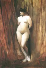 Akt by Franciszek Żmurko, olej, płótno, sold Mar 1997