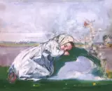 Wiosna by Vlastimil Hofman, olej, płótno, sold Dec 1996