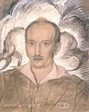 Portret męski by Stanisław Ignacy Witkiewicz, pastel, karton, sold Dec 1996