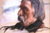 Szymon Tatar by Leon Wyczółkowski, pastel, papier, sold Oct 1996