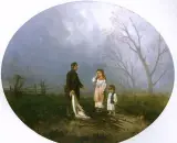 Józef Szermentowski, Zbieracze chrustu, olej, płótno