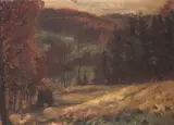 Fryderyk Pautsch, Jesień w Karpatach, olej, płótno